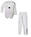 adidas Taekwondoanzug, Adi Club 3, weißes Revers mit Schulterstreifen adidas Logo