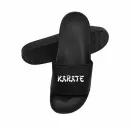 Badeschlappen Karate schwarz | Badeschuhe Badelatschen